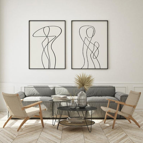 Set Silueta Mujer en Linea