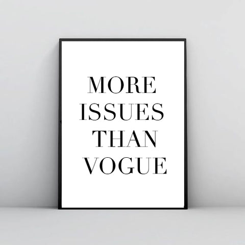 More Issues Than Vogue